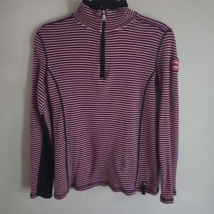 Ralph Lauren Pink and Black Striped Knit